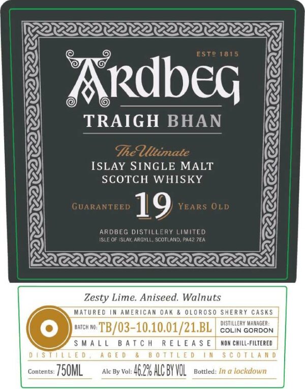 Ardbeg 19yo Traigh Bhan Batch 1 2019